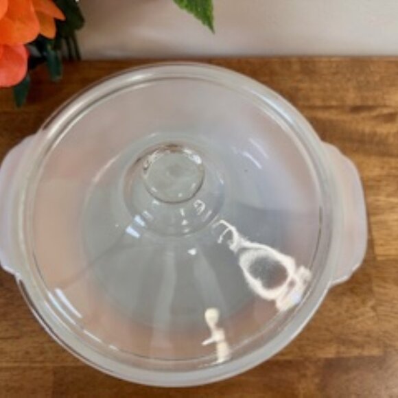 Fire King Peach Lustre Copper Tint Casserole Dish with Lid Vintage Anchor Hockin - Picture 5 of 7